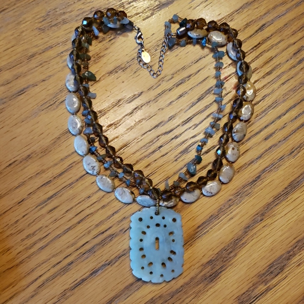 Multi-Strand Cookie Lee Statement Necklace - image 1